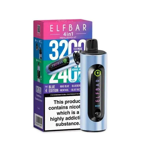 Elf Bar 4 - in - 1 Prefilled Pod Vape Kit - (Pack of 5) - Washington Vapes Wholesale