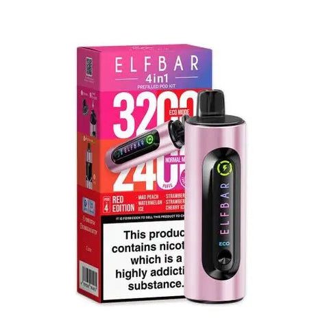 Elf Bar 4 - in - 1 Prefilled Pod Vape Kit - (Pack of 5) - Washington Vapes Wholesale