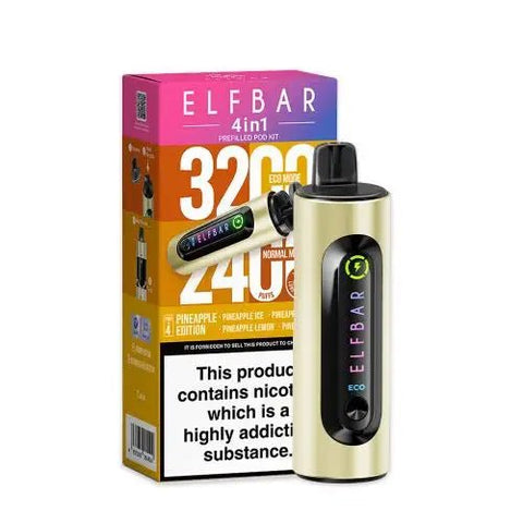 Elf Bar 4 - in - 1 Prefilled Pod Vape Kit - (Pack of 5) - Washington Vapes Wholesale