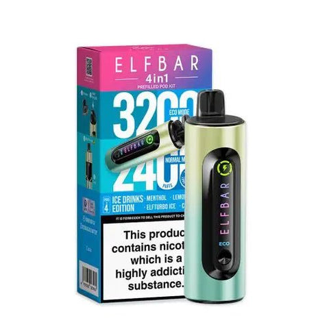 Elf Bar 4 - in - 1 Prefilled Pod Vape Kit - (Pack of 5) - Washington Vapes Wholesale