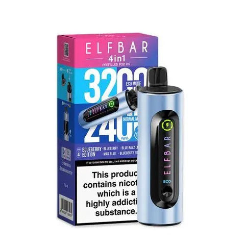 Elf Bar 4 - in - 1 Prefilled Pod Vape Kit - (Pack of 5) - Washington Vapes Wholesale