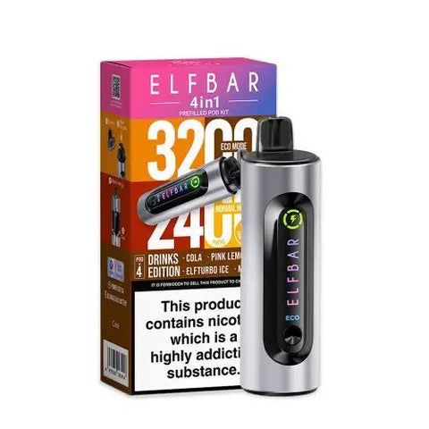 Elf Bar 4 - in - 1 Prefilled Pod Vape Kit - (Pack of 5) - Washington Vapes Wholesale