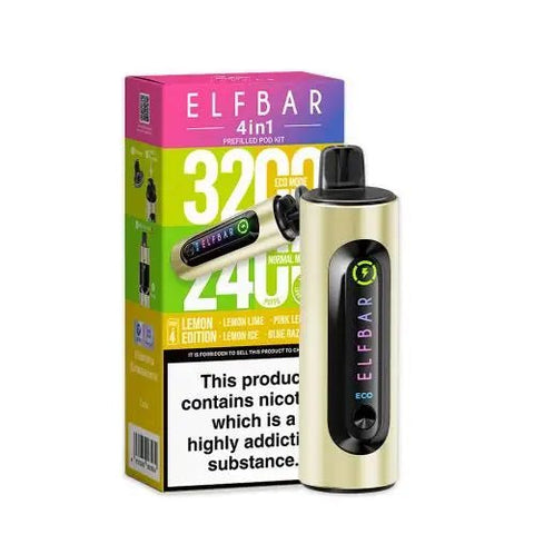 Elf Bar 4 - in - 1 Prefilled Pod Vape Kit - (Pack of 5) - Washington Vapes Wholesale