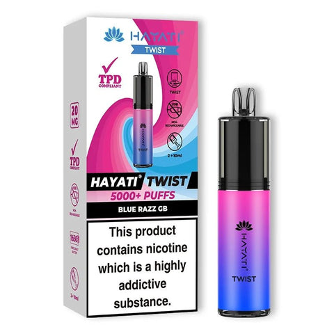 Hayati 5000 Twist TPD Disposable Vape Pod - (Pack of 5) - Washington Vapes Wholesale