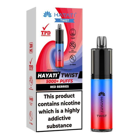 Hayati 5000 Twist TPD Disposable Vape Pod - (Pack of 5) - Washington Vapes Wholesale