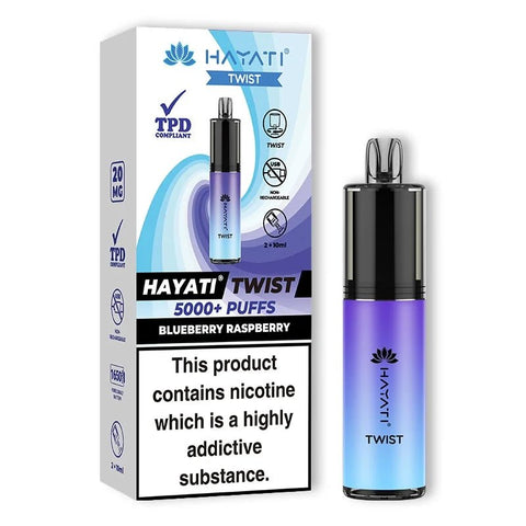 Hayati 5000 Twist TPD Disposable Vape Pod - (Pack of 5) - Washington Vapes Wholesale