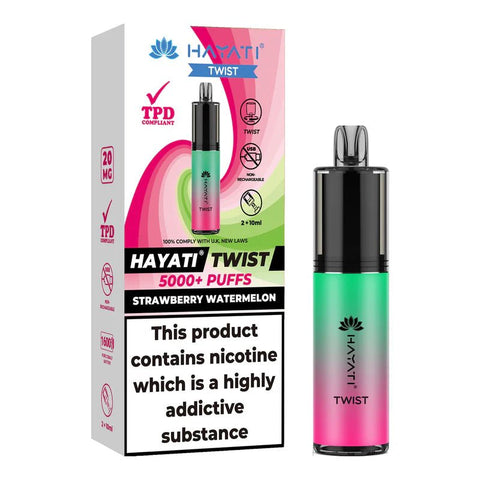 Hayati 5000 Twist TPD Disposable Vape Pod - (Pack of 5) - Washington Vapes Wholesale