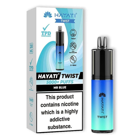 Hayati 5000 Twist TPD Disposable Vape Pod - (Pack of 5) - Washington Vapes Wholesale