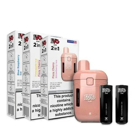 IVG Air 2 in 1 Pod Kit - (Pack of 5) - Washington Vapes Wholesale