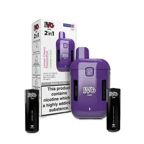 IVG Air 2 in 1 Pod Kit - (Pack of 5) - Washington Vapes Wholesale