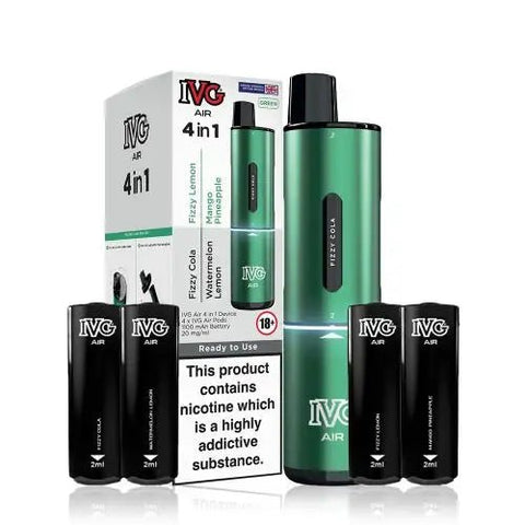 IVG Air 4 - in - 1 Prefilled Pod Vape Kit - Washington Vapes Wholesale