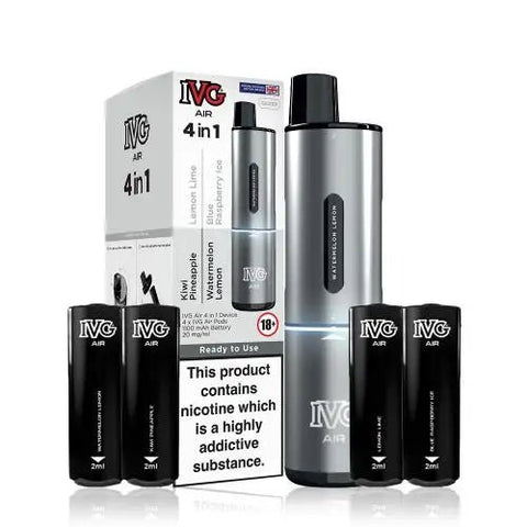 IVG Air 4 - in - 1 Prefilled Pod Vape Kit - Washington Vapes Wholesale