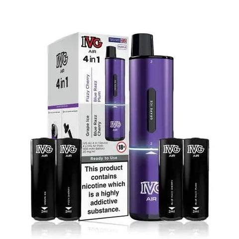 IVG Air 4 - in - 1 Prefilled Pod Vape Kit - Washington Vapes Wholesale