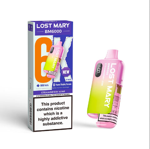 Lost Mary BM6000 Disposable Rechargeable Vape Kit - (Box of 5) - Washington Vapes Wholesale