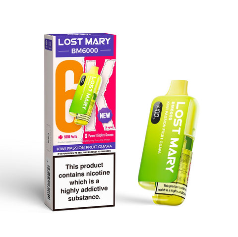 Lost Mary BM6000 Disposable Rechargeable Vape Kit - (Box of 5) - Washington Vapes Wholesale